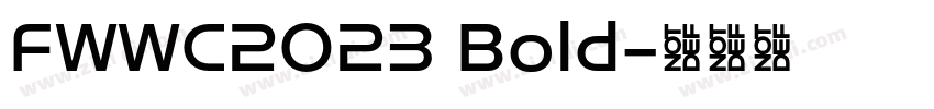 FWWC2023 Bold字体转换